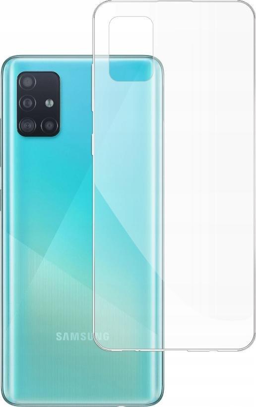 etumi Etui Do Samsung Galaxy A51 Gumowe Slim Clear View Pokrowiec Ochronny / Futerał Obudowa / Ochrona Clear Cover Bezbarwne Slim Case0015