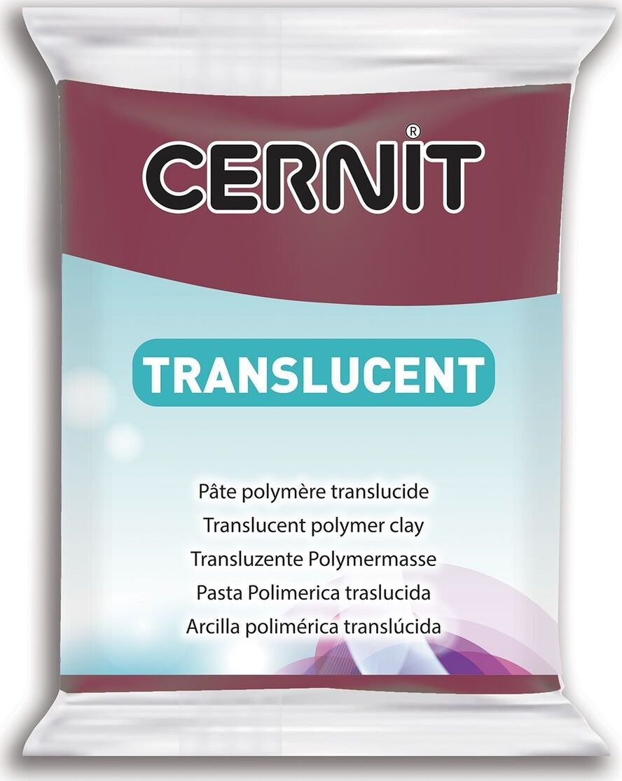 The Clay and Paint Factory Modelina Cernit Transp. Bordowa 56g