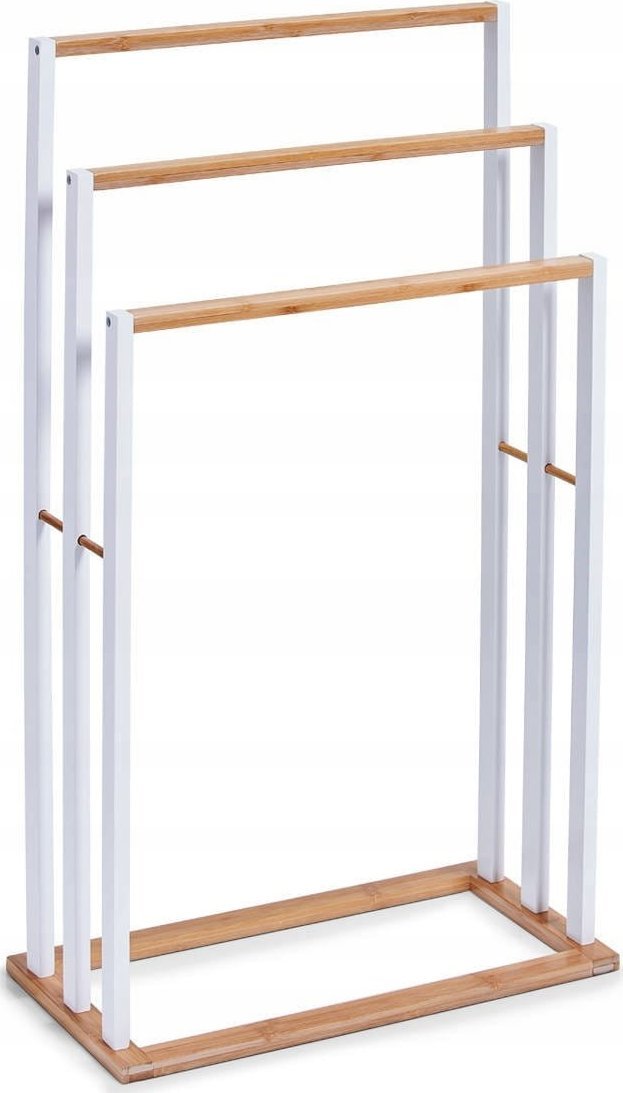 Zeller Stojak na ręczniki, 3-poziomowy, biały, ZELLER