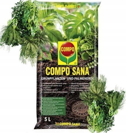 COMPO Ziemia podłoże do roślin zielonych i palm 5 l