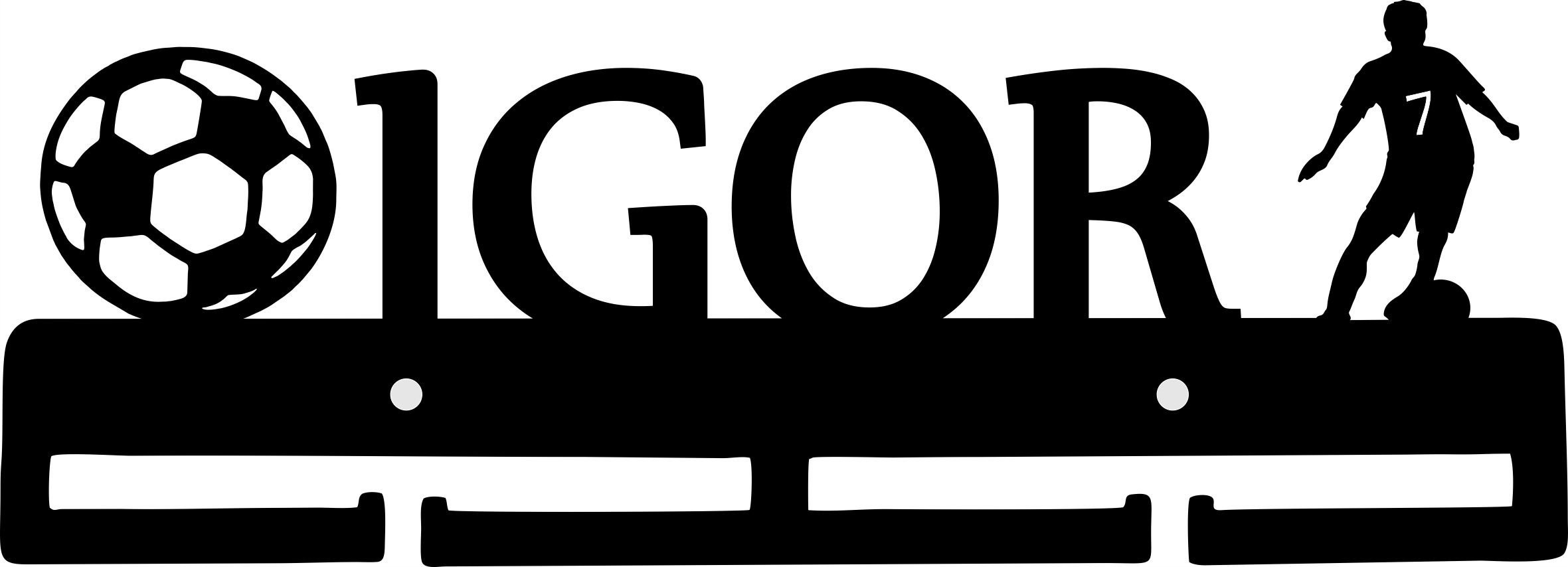 naSciane Wieszak na medale piłka piłkarz prezent piłkarza