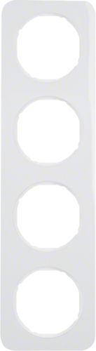 Berker Ramka poczwórna R.1 pozioma/pionowa IP20 biała (10142189)