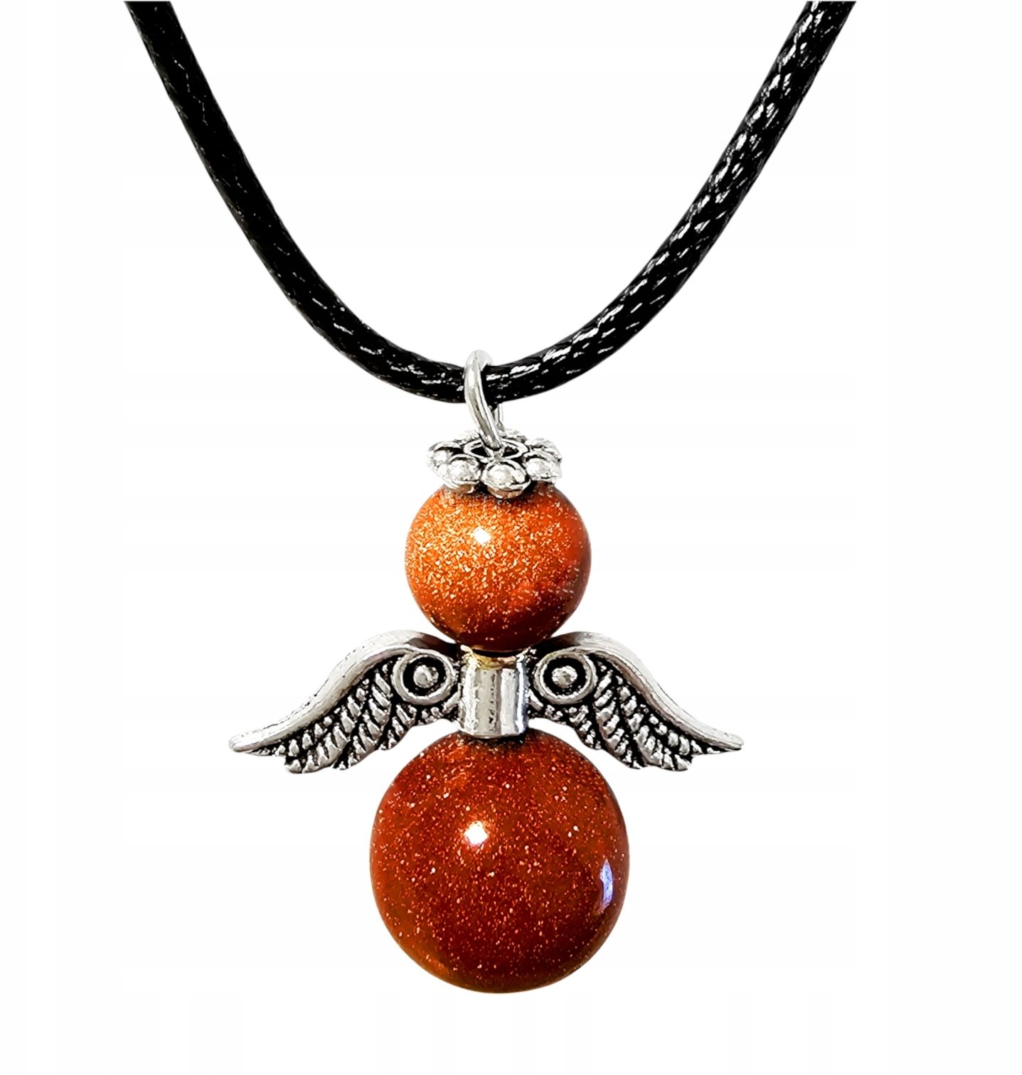 Wisiorek aniołek na rzemyku Piasek Pustyni