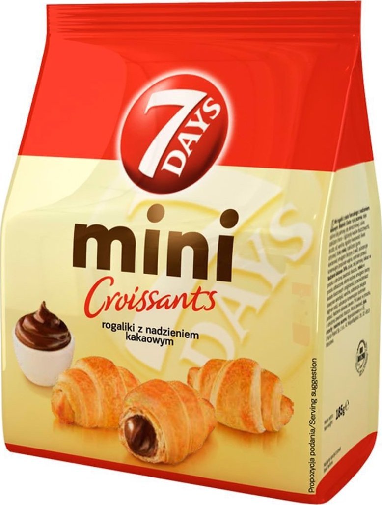 7 DAYS 7 Days Mini Croissant z nadzieniem czekoladowym 185 g