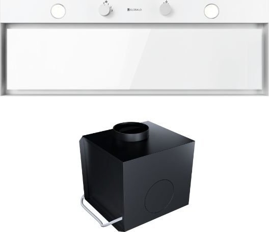 Okap Globalo Okap kuchenny GLOBALO Fluxime 90.1 White + Turbina TW 2.1 Użyj kodu 9GLB24 i płać mniej