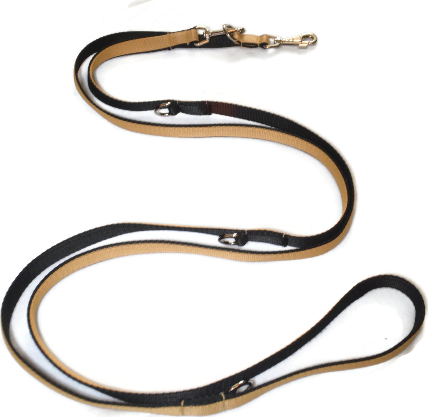 Alizoo Długa smycz dla psa, podwójna, przepinana 25mm/330cm - ALIZOO