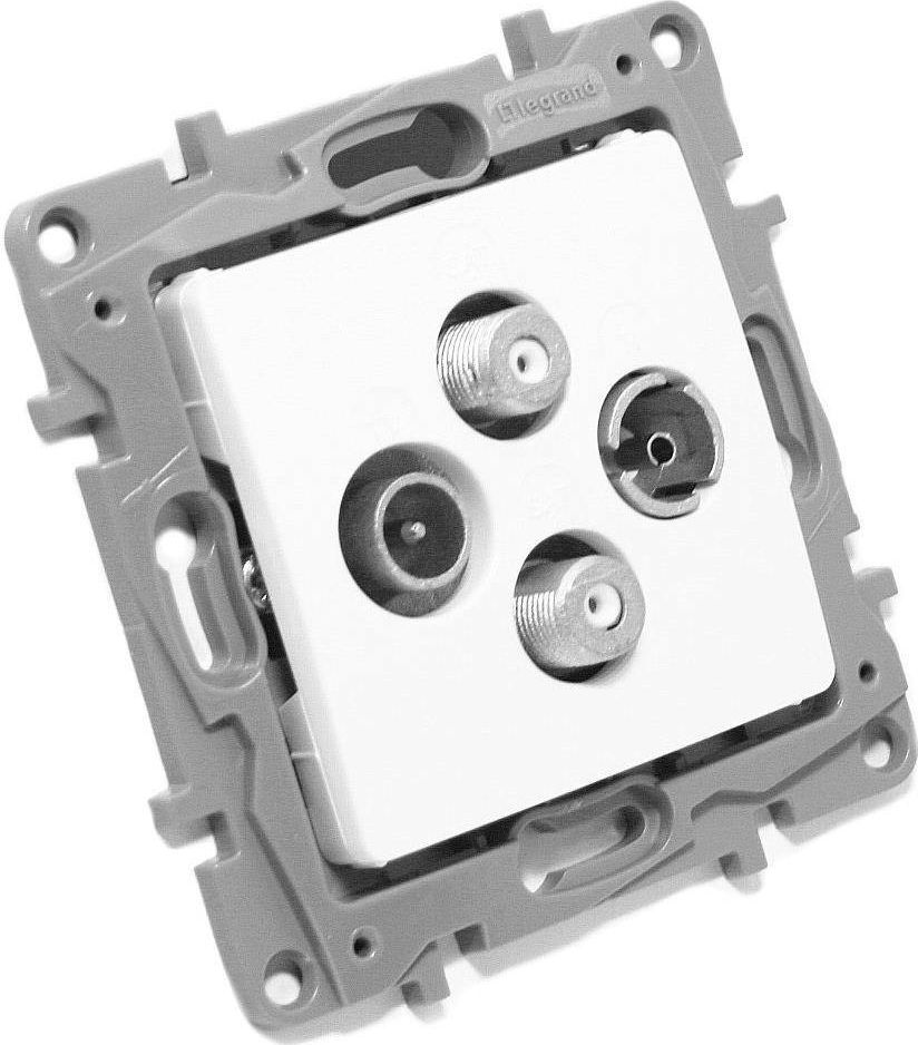 Legrand Gniazdo antenowe NILOE RTV-SAT-SAT końcowe białe (764566)