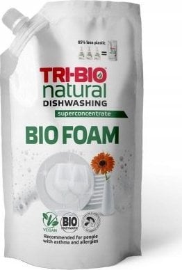 Tri-Bio TRI-BIO, BIO Pianka do zmywania naczyń REFILL, 900ml