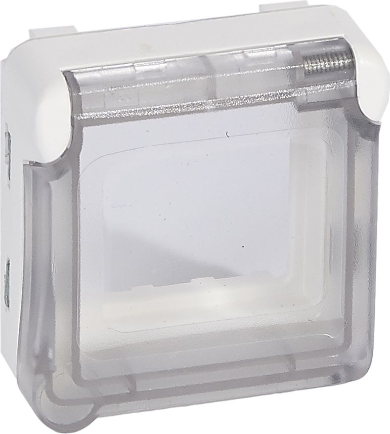 Legrand PLEXO55 Adapter M45 antybakteryjny z klapką biały (070725)