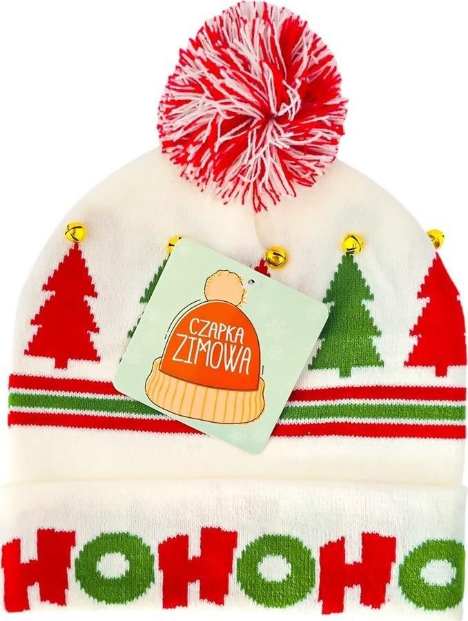 Czapka z dzwoneczkami Ho ho ho
