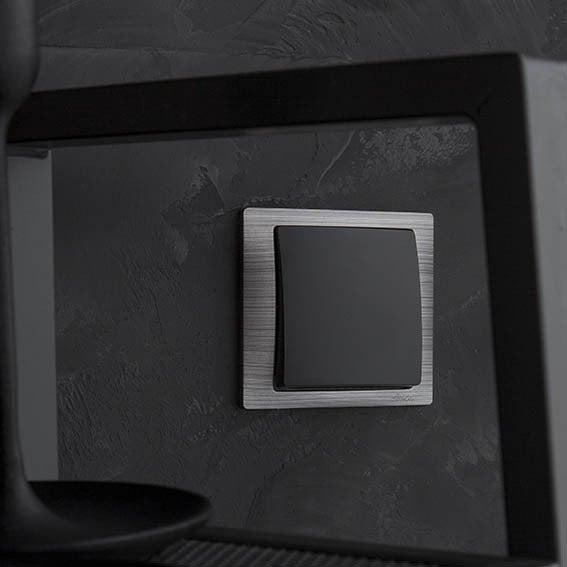 Simon Basic Przycisk pojedynczy rozwierny bez piktogramu (moduł) 10AX, 250V, zaciski śrubowe czarny BMPR1.01/49