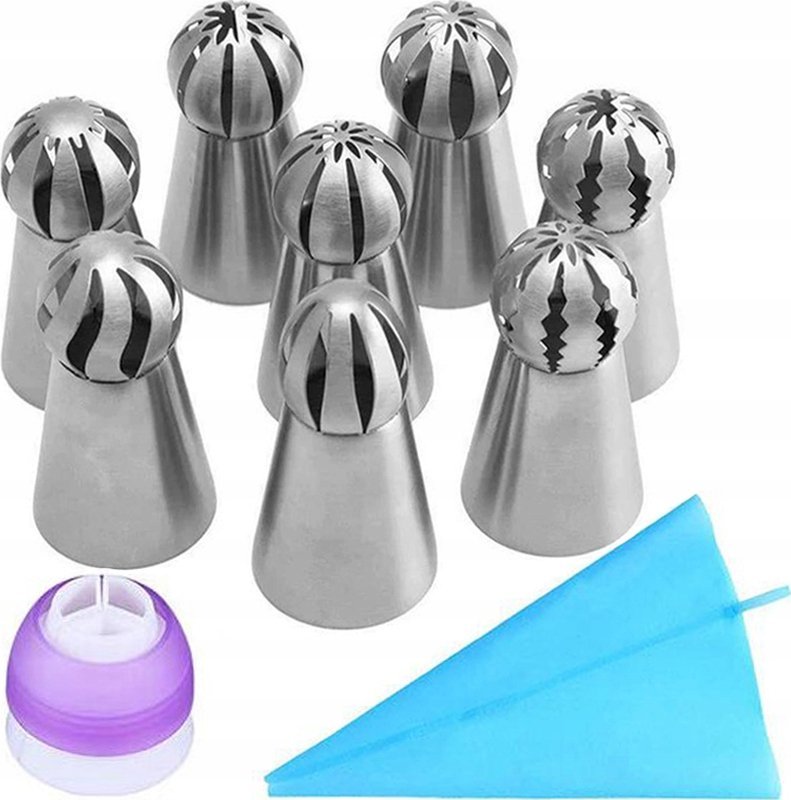 RĘKAW CUKIERNICZY Z ZESTAWEM KOŃCÓWEK BAKE1