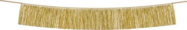 PartyDeco Girlanda frędzle złota