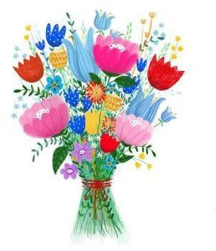 HENRY Karnet B6 Kwiaty bukiet