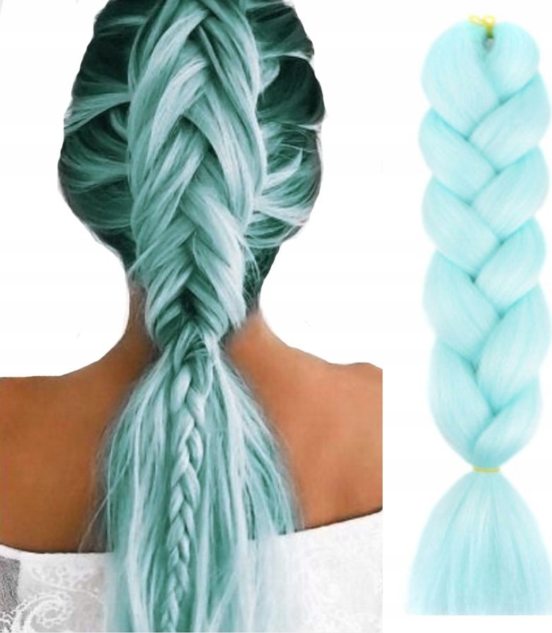 ECARLA_Pasma syntetyczne 120cm Jasny Turkus