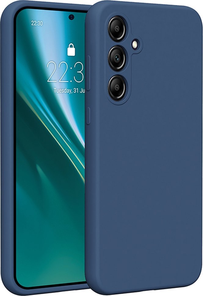 Etteri Nakładka Etteri Silicone Case do Samsung Galaxy A35 5G ciemnoniebieska