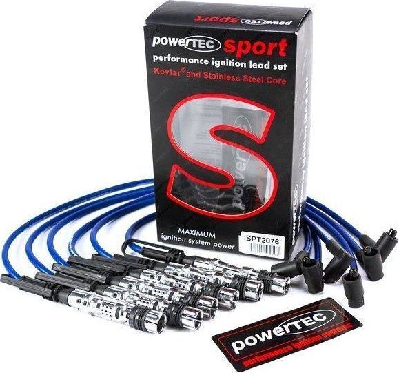 Powertec Przewody zapłonowe PowerTEC VW BORA GOLF SHARAN 2.8 V6 99-10 Czerwone
