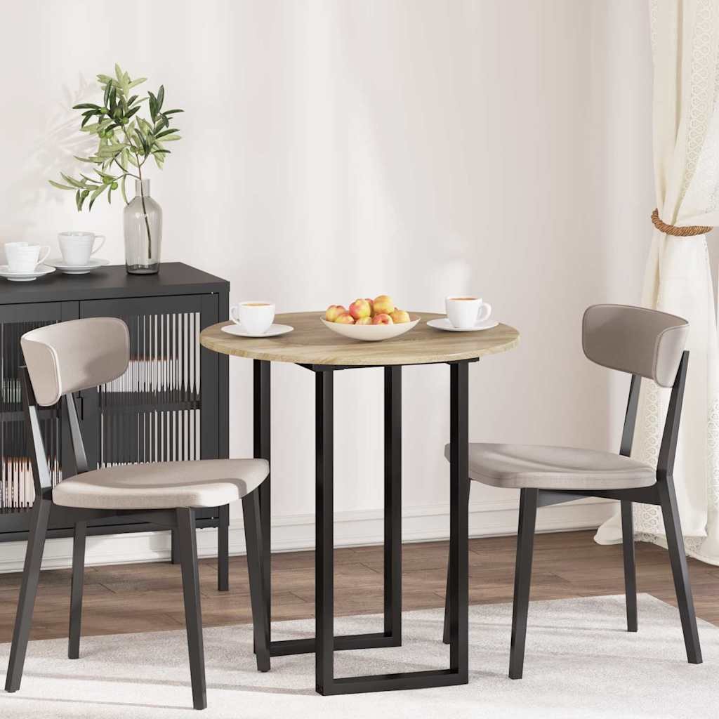 vidaXL Blat stołu dąb sonoma 70 x 70 x 1.5 cm Materiał drewnopochodny