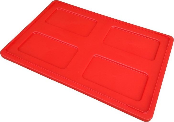 Artech Pokrywa do pojemnika magazynowego typu 60 x 40 cm, PP (Kolor: czerwony)