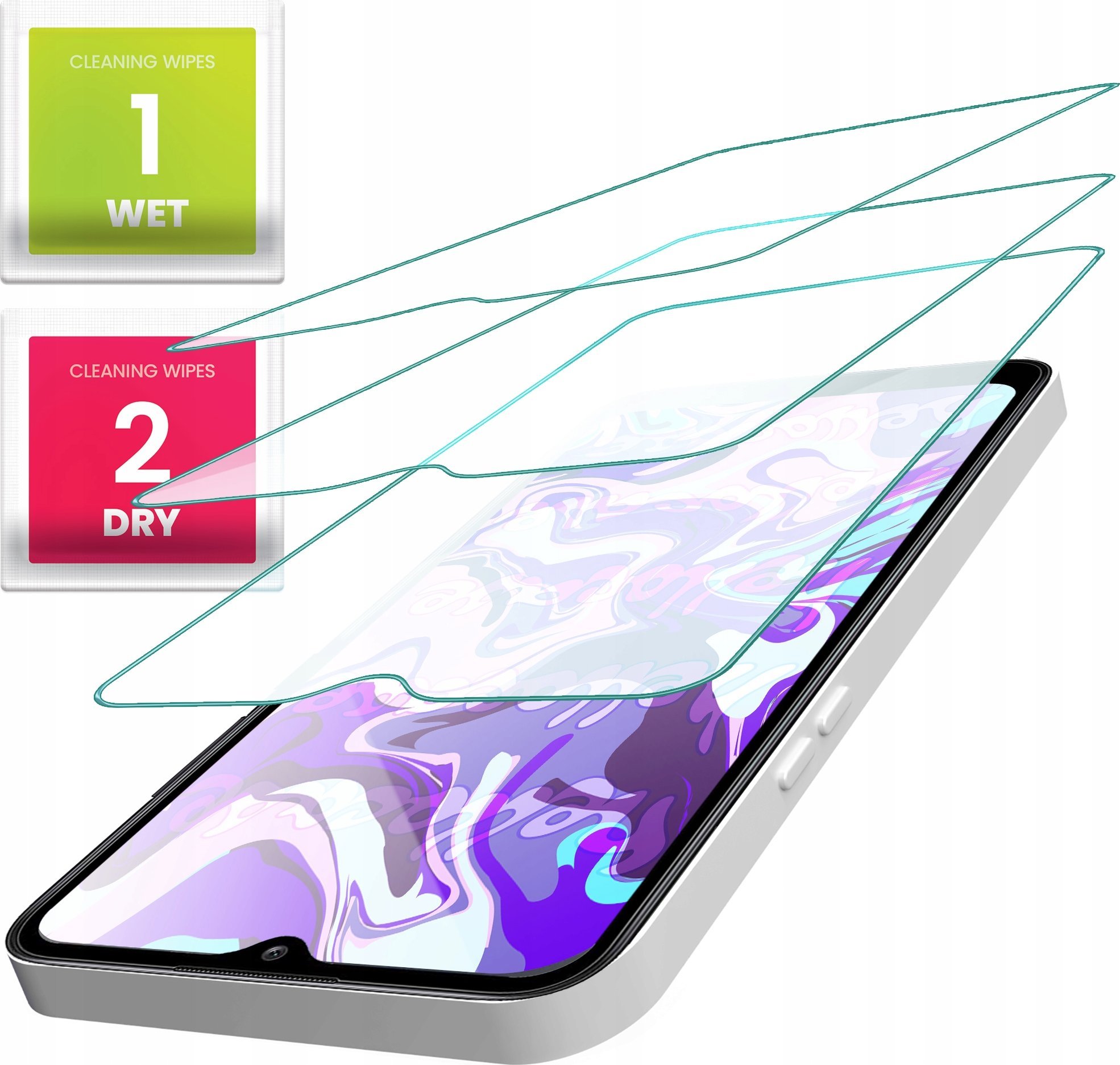 Hello Case 3-PAK Szkło Hartowane do Xiaomi Mi 9 Lite (szybka, płaskie 2.5D, ochronne)