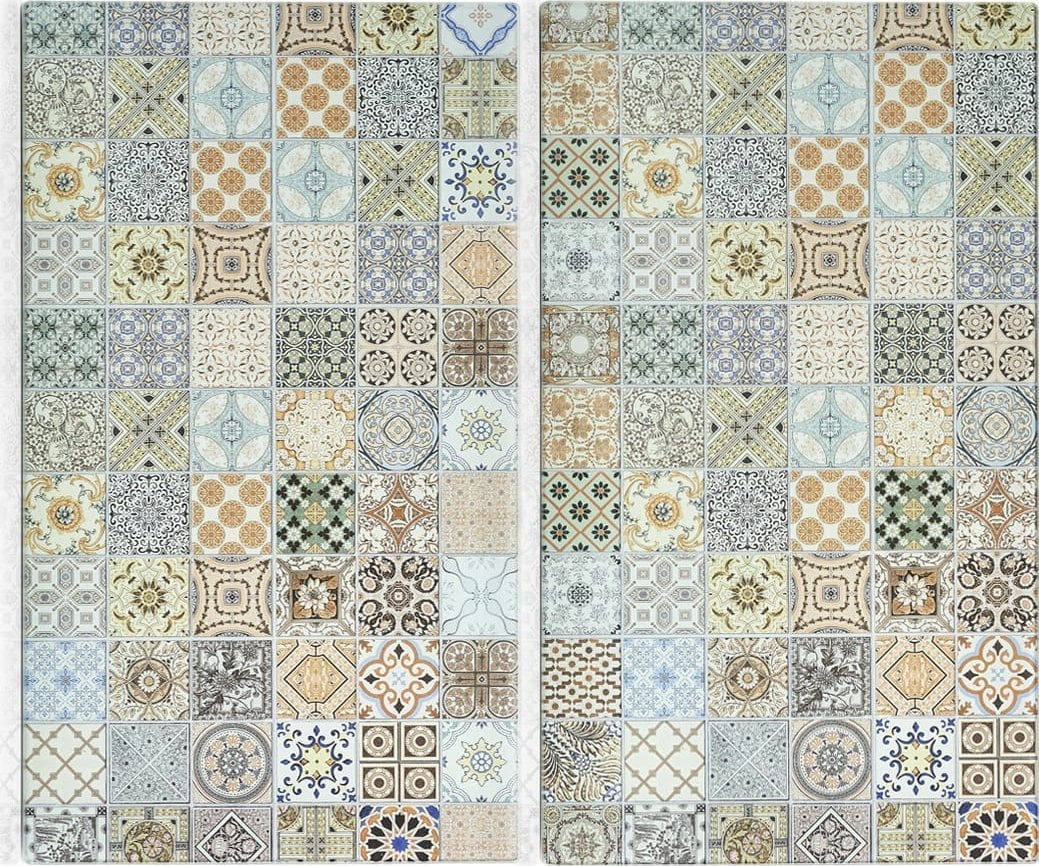 Zeller Szklane płyty ochronne na kuchenkę MOZAIKA, 2 sztuki, ZELLER