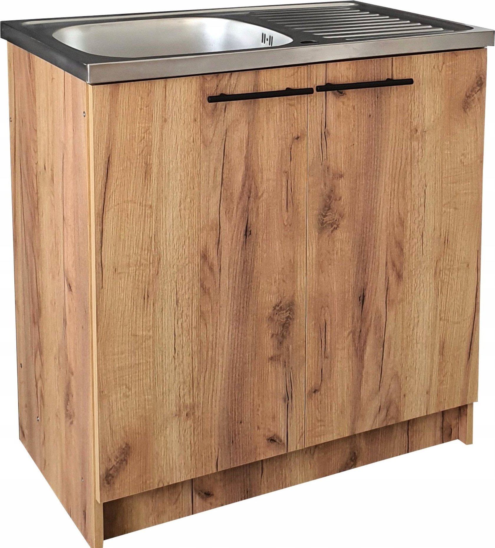 Stamar Szafka kuchenna pod zlew 80 dąb + zlew + syfon