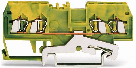 Wago Złączka 4-przewodowa 1,5mm2 żółto-zielona (279-837)