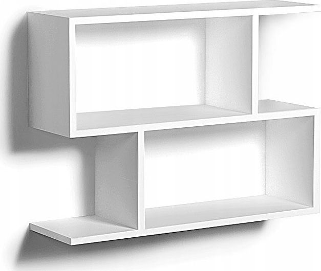 Elior Nowoczesna biała półka wisząca - Artiso