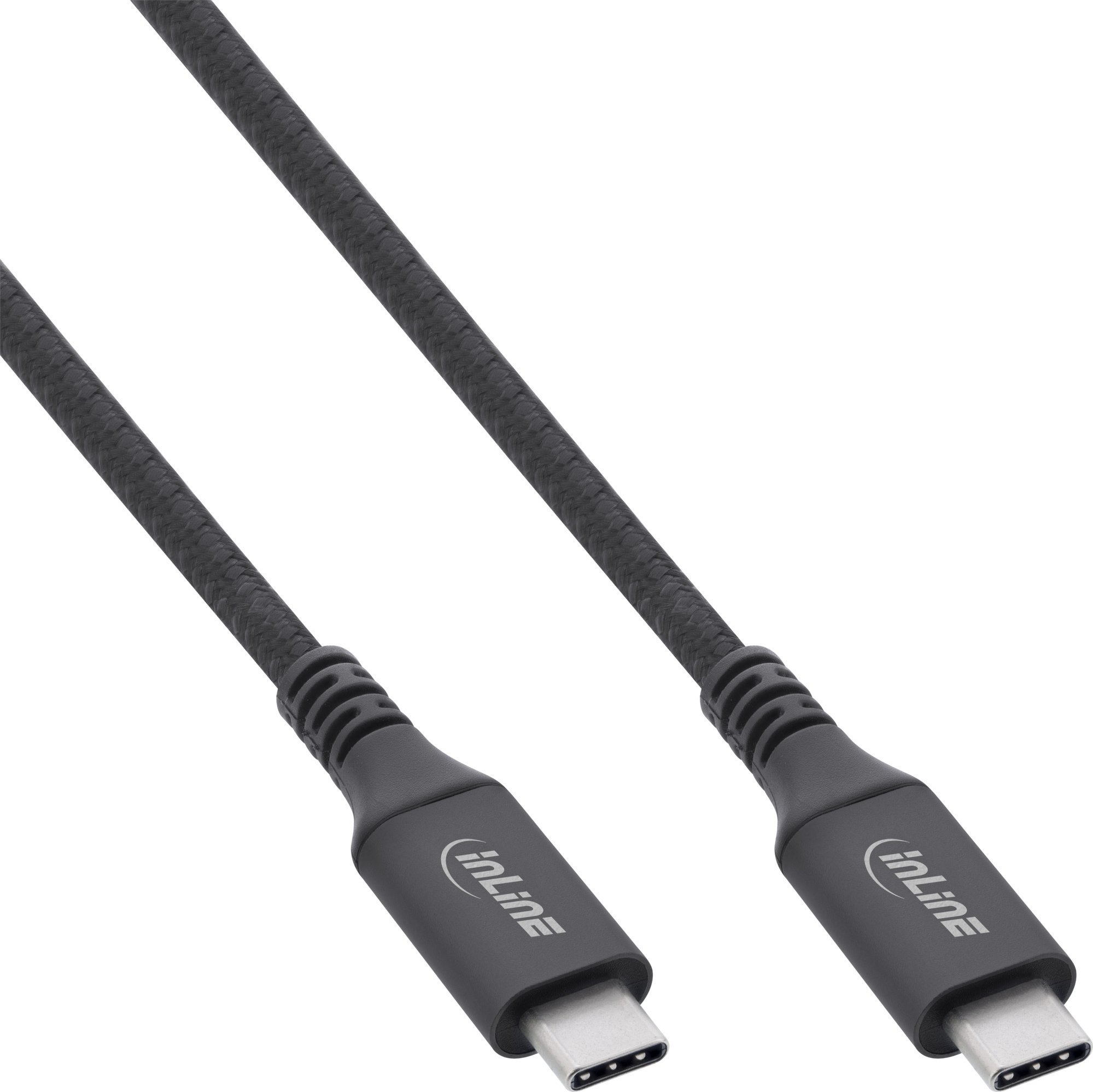 Kabel USB InLine USB-C - USB-C 1 m Czarny (35901A)
