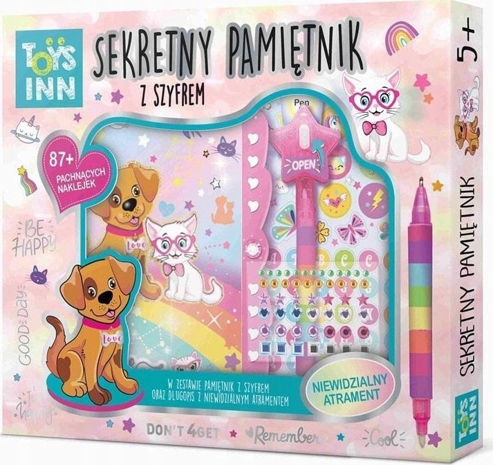 Stnux Pamiętnik Secret Message Zwierzęta