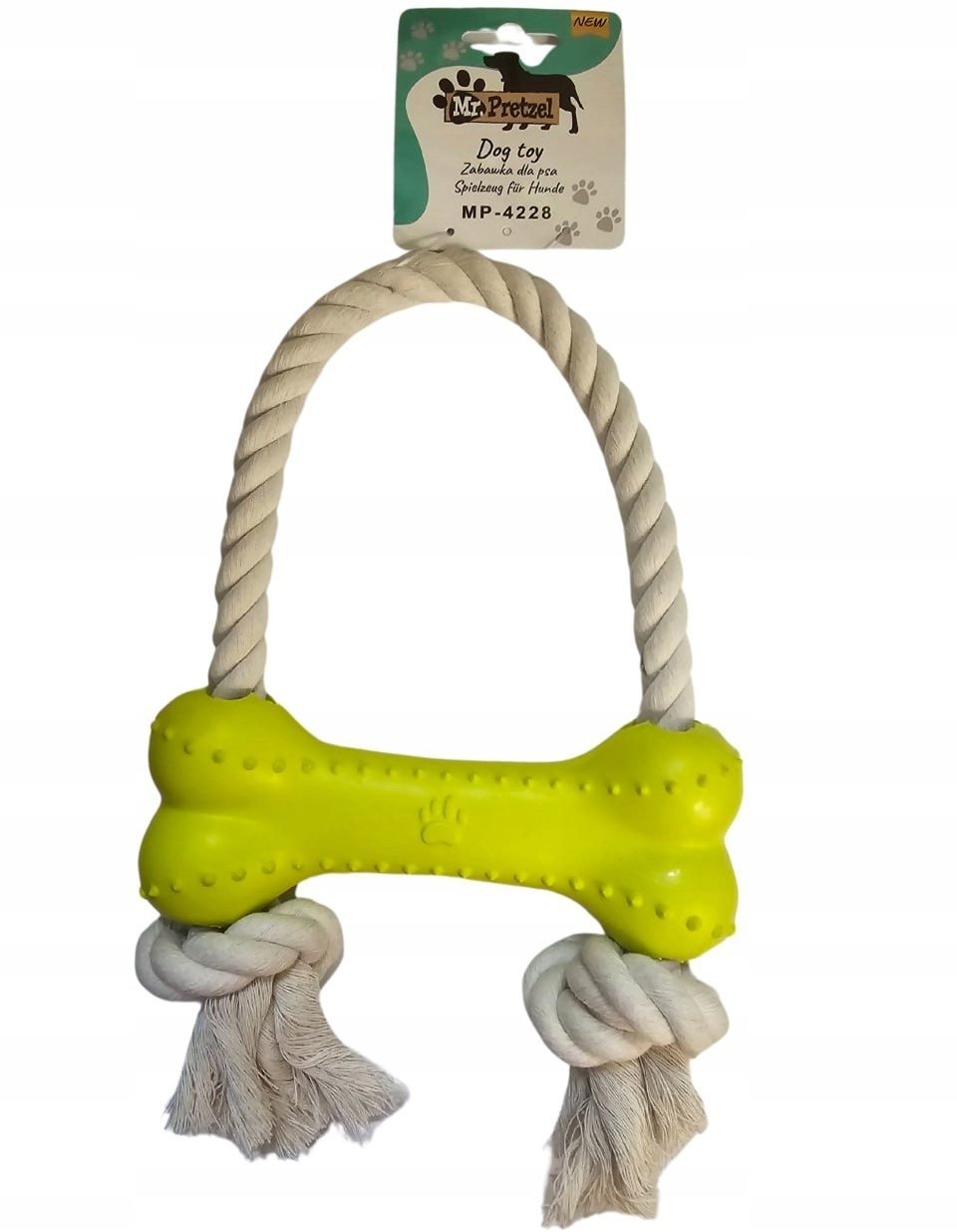 Mr. Pretzel Kość ze sznurkiem 18cm