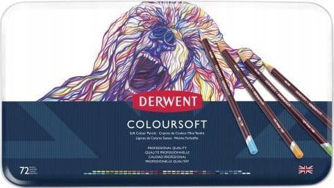Starpak Derwent Coloursoft pencil - med 72 stk. tinæske