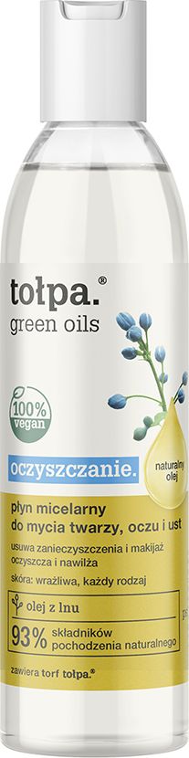 Tołpa Płyn micelarny do mycia twarzy Oczyszczanie 200ml