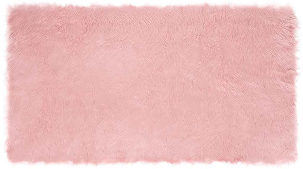 vidaXL Sztuczny dywan owczy Różowy 60 x 110 cm Poliester