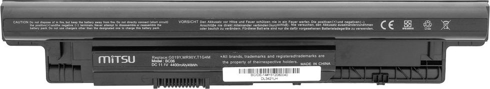 Bateria Mitsu do Dell Inspiron 14, 15, 17 4400 mAh, 11.1 V (BC/DE-14)