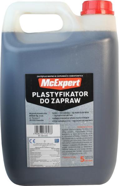 mc expert PLASTYFIKATOR DO ZAPRAW ZASTĘPUJĄCY WAPNO 5L