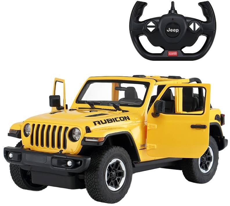 Jeep Wrangler JL R/C skala 1:14 Rastar 79400 samochód sterowany żółty