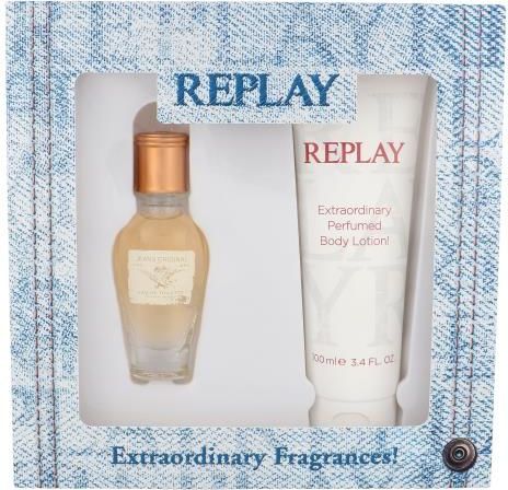 Replay Jeans Original Zestaw dla kobiet EDT 20 ml + Mleczko do ciała 100 ml