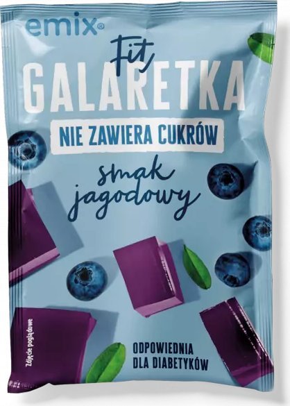 Emix Emix Fit Galaretka bez cukru o smaku jagodowym 25 g