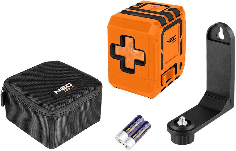 Laser krzyżowy 30 m, z etui i uchwytem magnetycznym, zielony