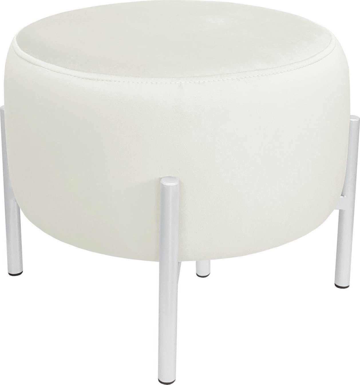 Atos Pufa OLA LOFT ławka podnóżek metal biała MG50