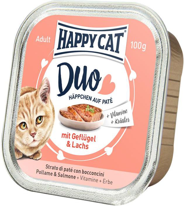 Happy Cat Deserówka pasztet, kurczak i łosoś, 100g