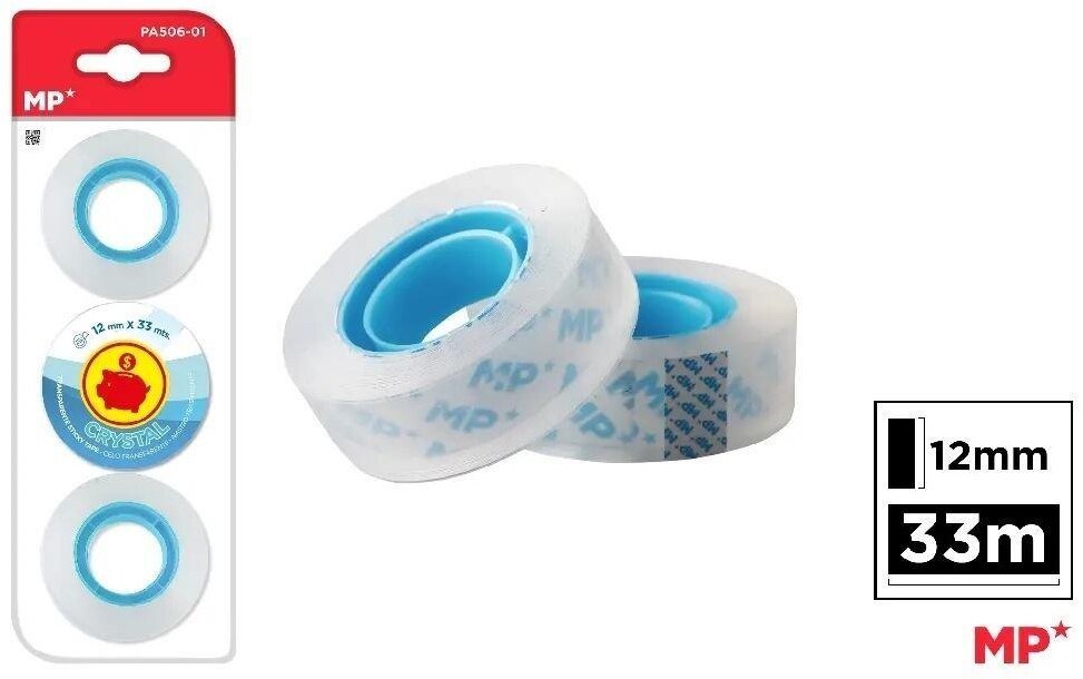 Berlingo Taśma self-adhesive transparent 12x33mm