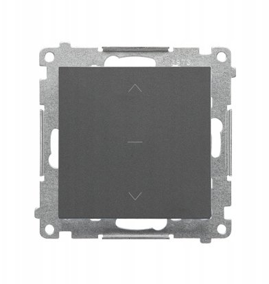 Kontakt-Simon Przycisk do rolet (moduł) 10 A, 250 V~, szybkozłącze Grafitowy matowy TZP1K.01/116