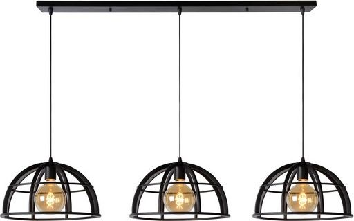Lampa wisząca Lucide Lampa wisząca czarna do biura Lucide DIKRA 76464/03/30