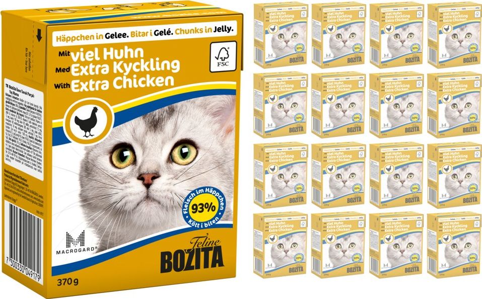 Bozita BOZITA Cat Siekany Kurczak W Galaretce 16 x 370g