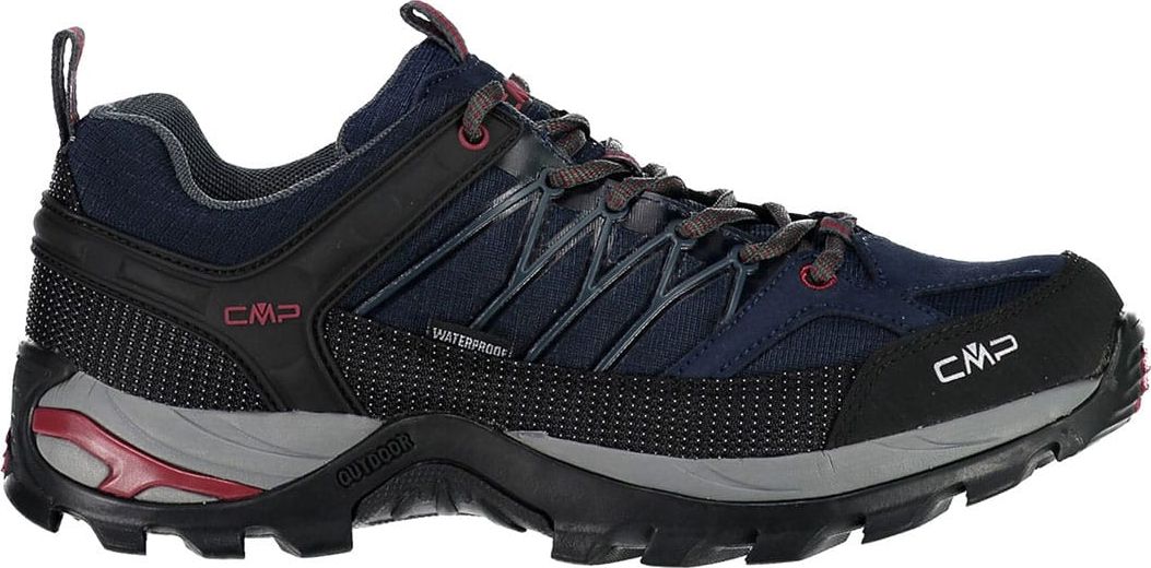Buty trekkingowe męskie CMP Rigel Low trekking Shoe Asphalt/Syrah r. 45 (3Q54457-62BN)