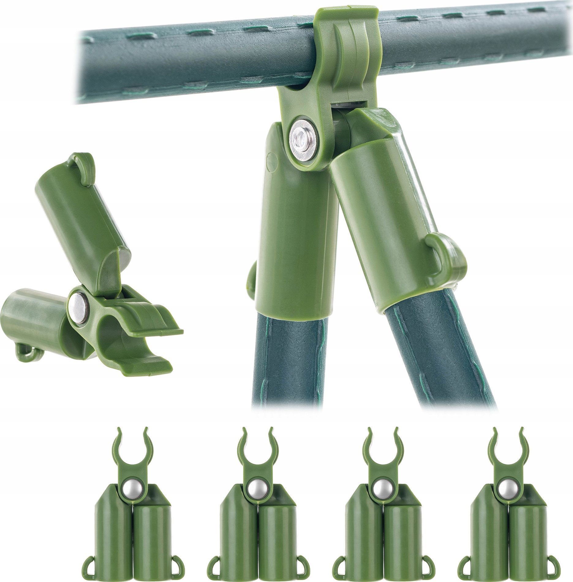 KADAX Łącznik Kątowy szczytowy 4 szt Do Tyczek Pomidorów Regulowany 11mm