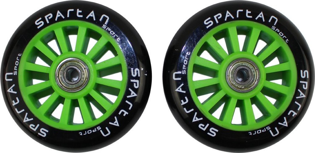 Spartan Kółka do Hulajnogi Wyczynowej z Łożyskami ABEC7 (zielone)