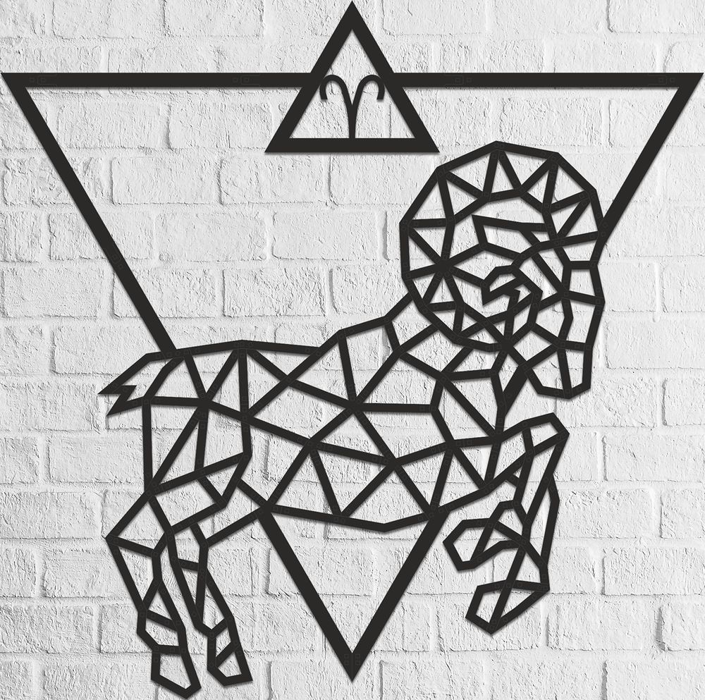 Ewa EWA Drewniane Puzzle 3D Dekoracja Ścienna Baran